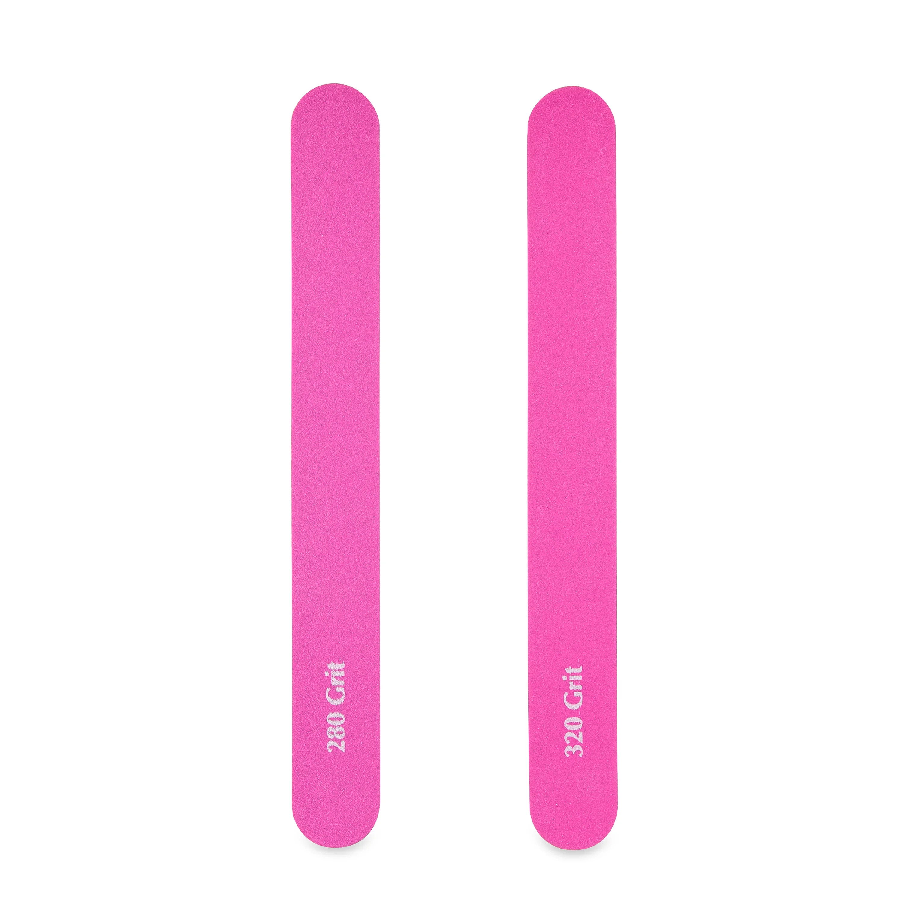 Equate 280/320-Grit Salon-Style Files, Pink, 2 Count | Walmart (US)
