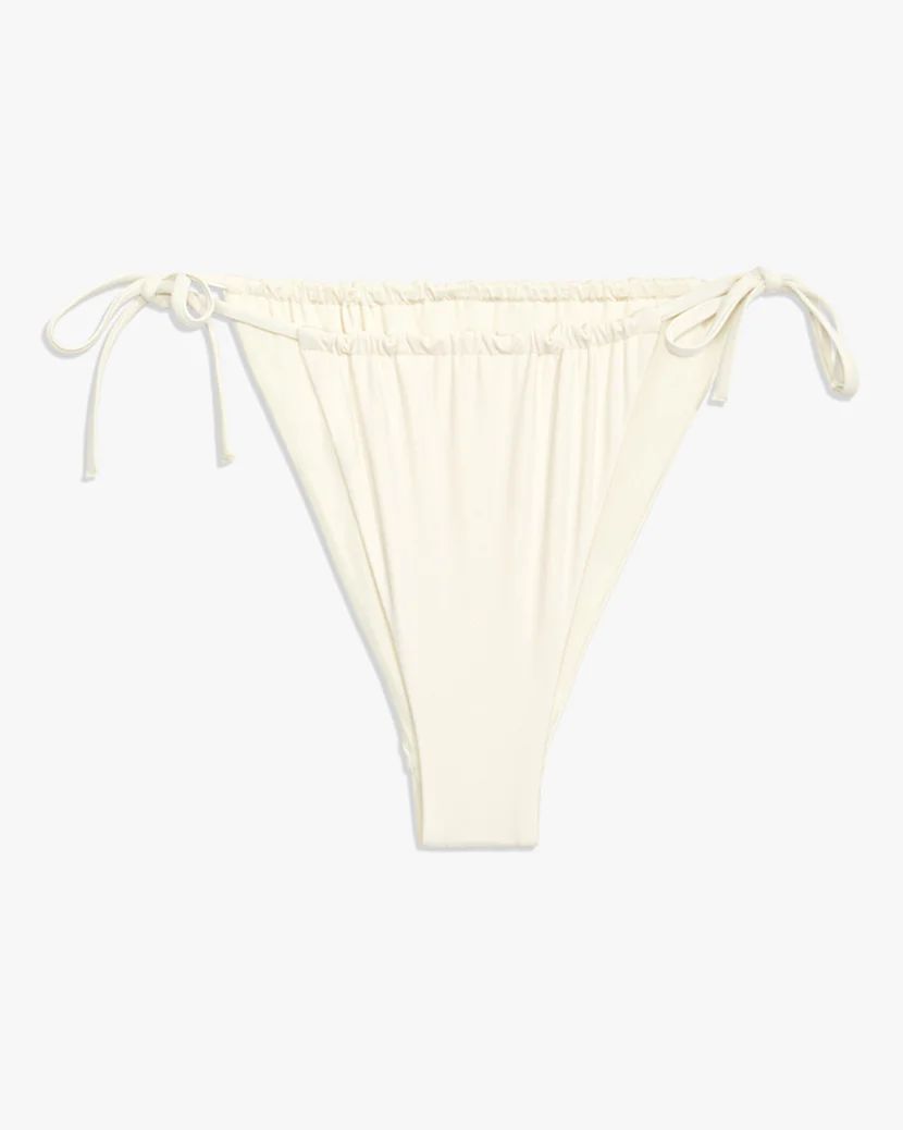 Ruched String Bikini Bottom | We Wore What