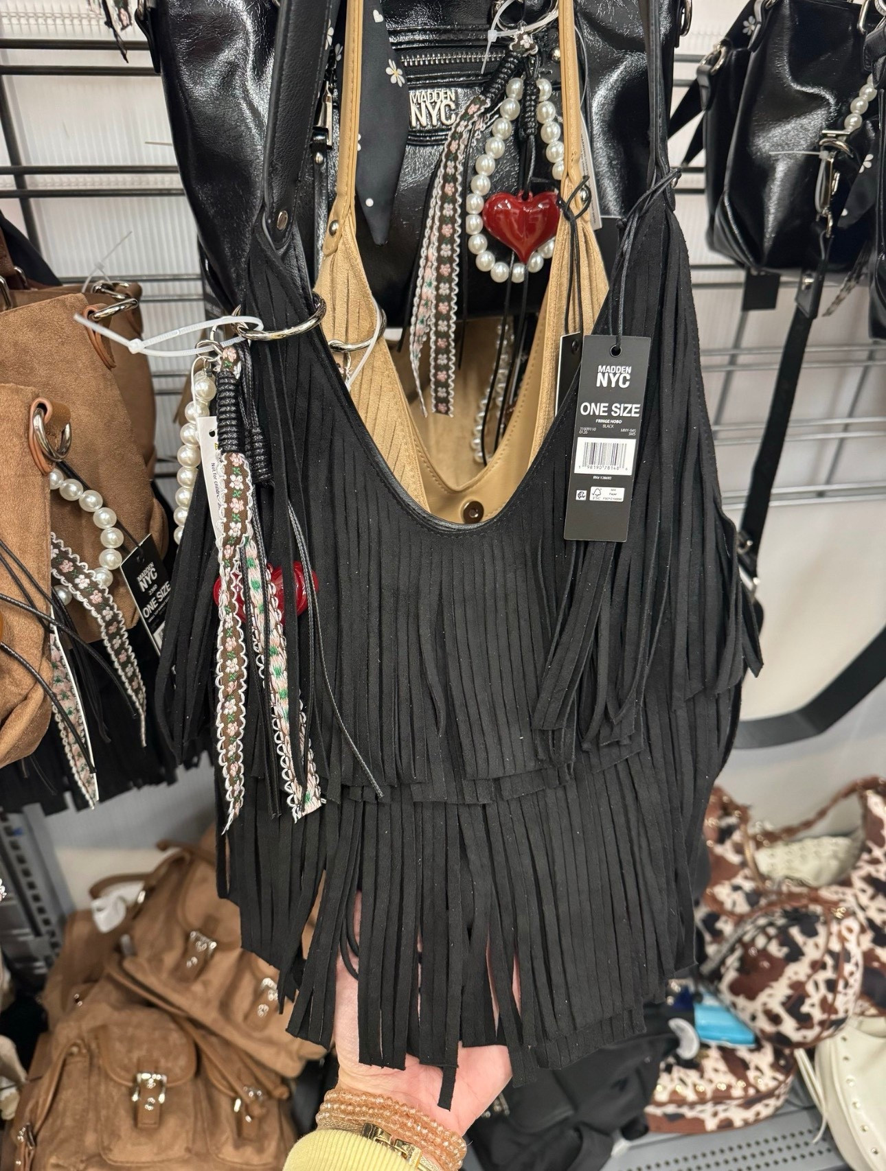 Walmart Madden NYC Women's Fringe Hobo Bag, Black

#LTKFestival #LTKSeasonal #LTKootd