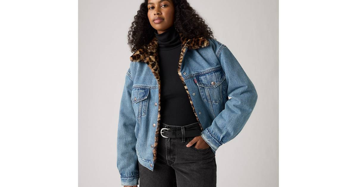 90s Fur Trucker Jacket - Medium Wash | Levi's® CA | Levi's CA