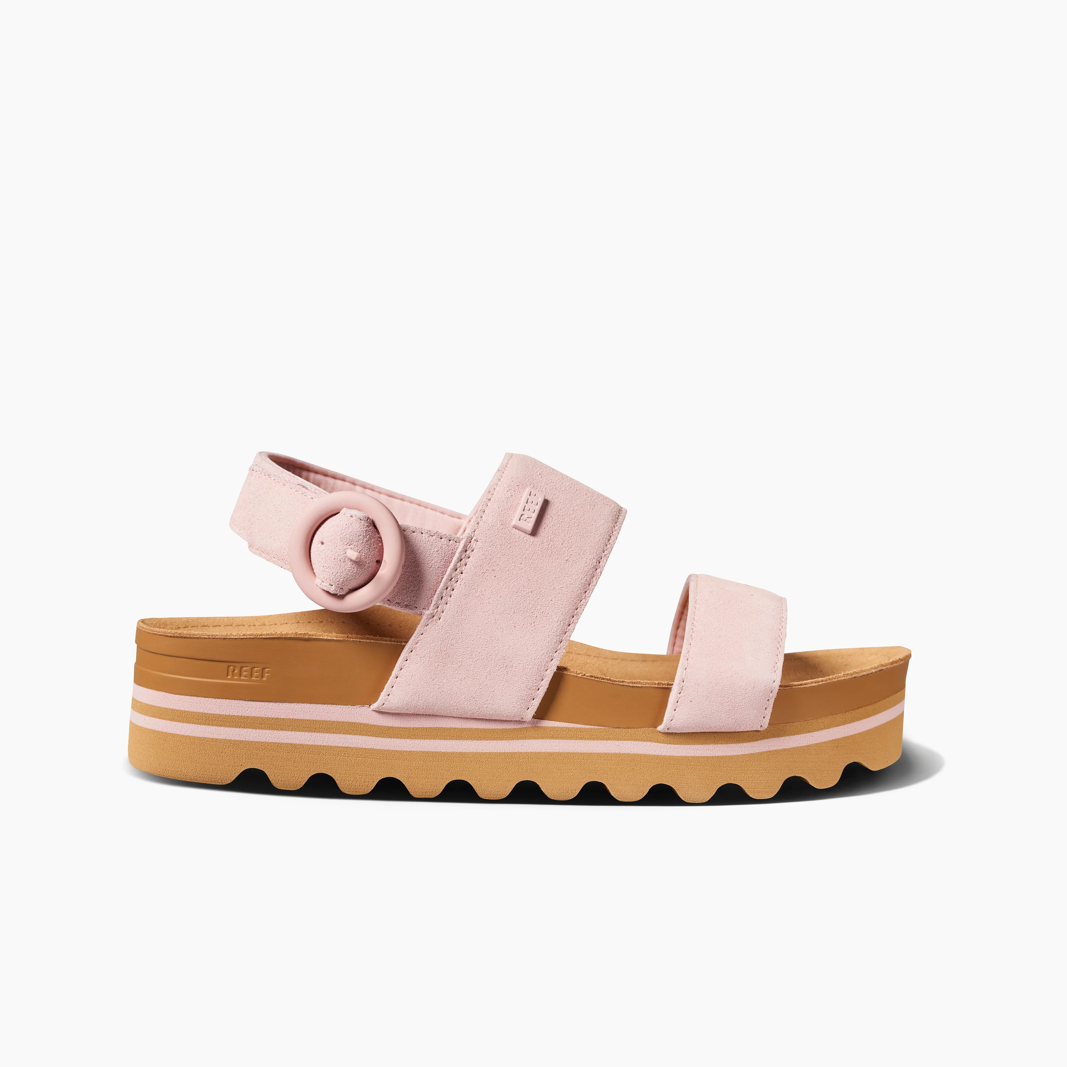 Women's Brown Suede Platform Sandals | REEF® Vista Hi Buckle | Reef