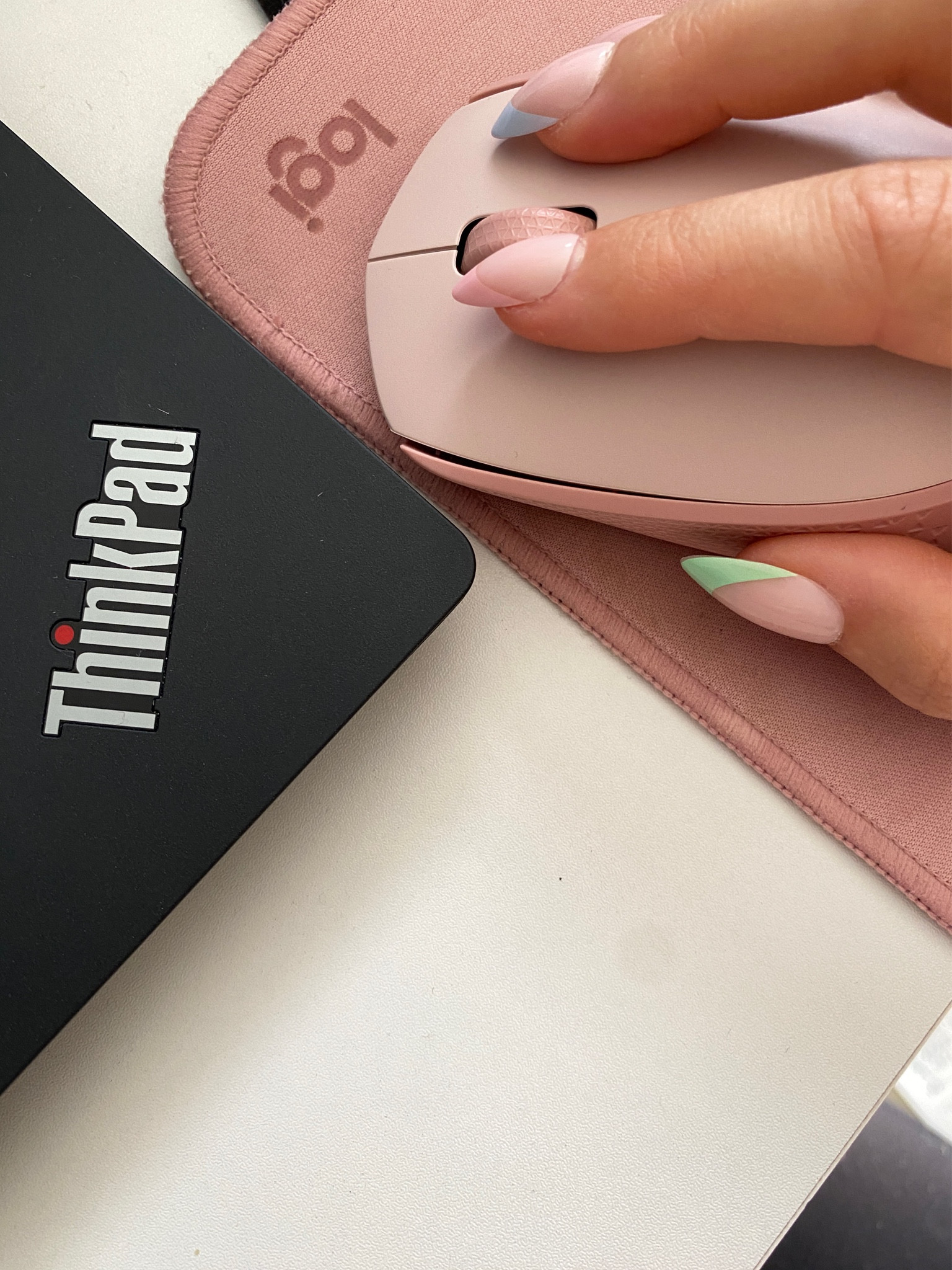 having fun nails & pink computer accessories makes work more fun 

#LTKFindsUnder50 #LTKSummerEdit #LTKWorkwear