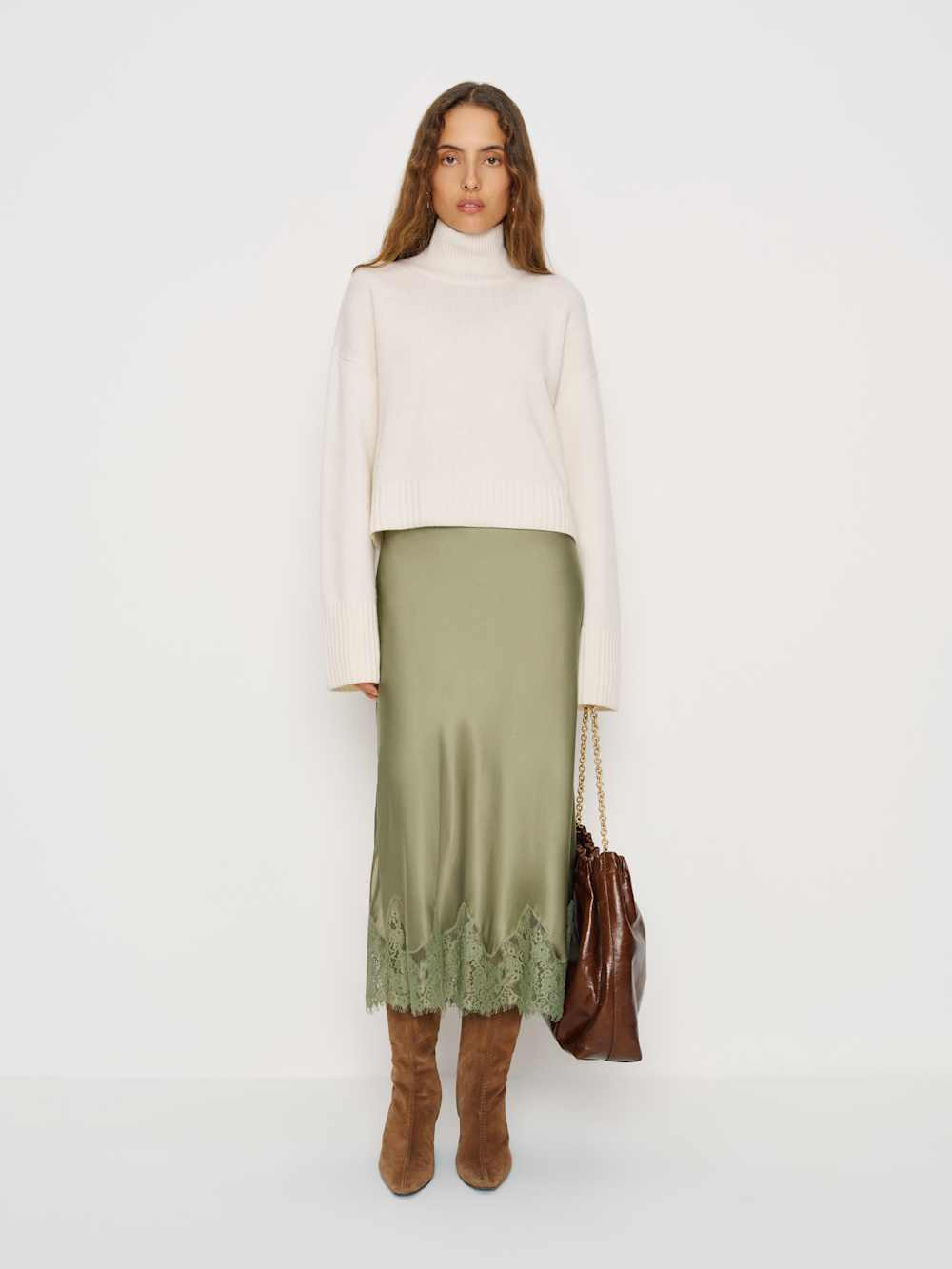 Carolina Silk Skirt | Reformation (Global)