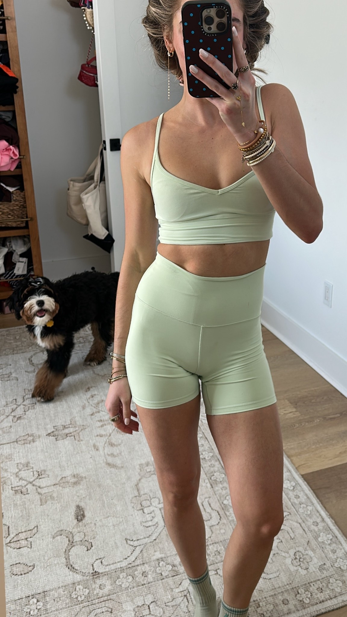 I’m wearing the @lululemon  align sweetheart bra and the lululemon align biker shorts. You can use my code SLOANE10 on Lululemon like new items. 

My workout and workout gear for my daily workout. I take pilates classes from @lexfish  on Instagram she has a whole online platform and membership! Most of my pilates gear and tools are from Bala. Bala use code SLOANE15. 
#workoutgear #workoutwear #pilates #ootd #outfit #athleticwear #athleticoutfit #bikershorts #sportsbra #pilatesoutfit #athleisure #bala #pilatesworkout #pilateslovers #pilatestiktok #balabangles

#LTKfitnessgoals #LTKActive #LTKootd