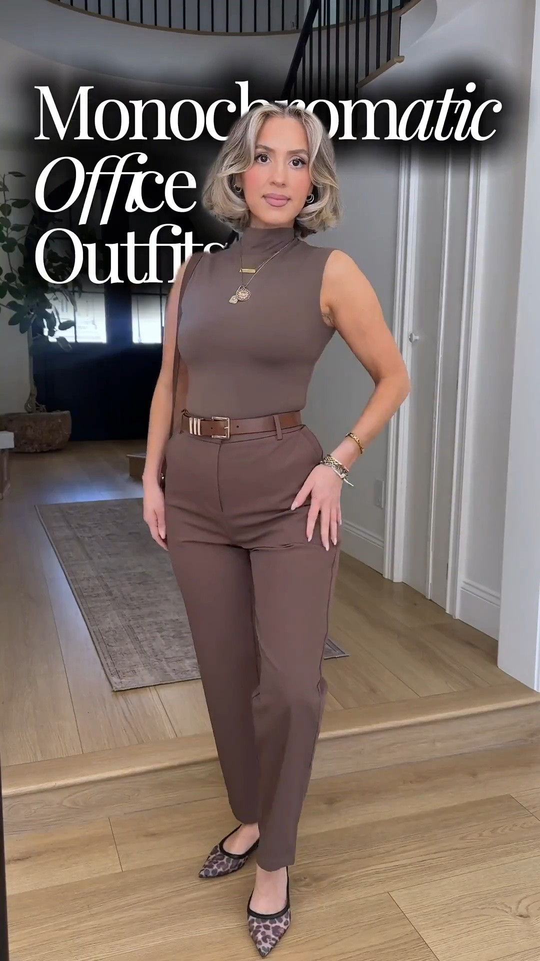 Fall monochromatic OUTFITS OUTFITS 🤎🫶 

✔️XS in bottoms (if XS is not available, then I’m wearing a SMALL) 
✔️The funyyzo trousers are in a small long thin 
✔️Small in all tops

Effortlessly chic monochromatic office outfits featuring affordable Amazon workwear, best-selling trousers, elevated basics, and versatile pieces that make getting dressed for work easy. From business casual to polished everyday office looks, these are tried-and-true wardrobe staples you’ll wear on repeat! 🤎

#LTKootd #LTKPetite #LTKU