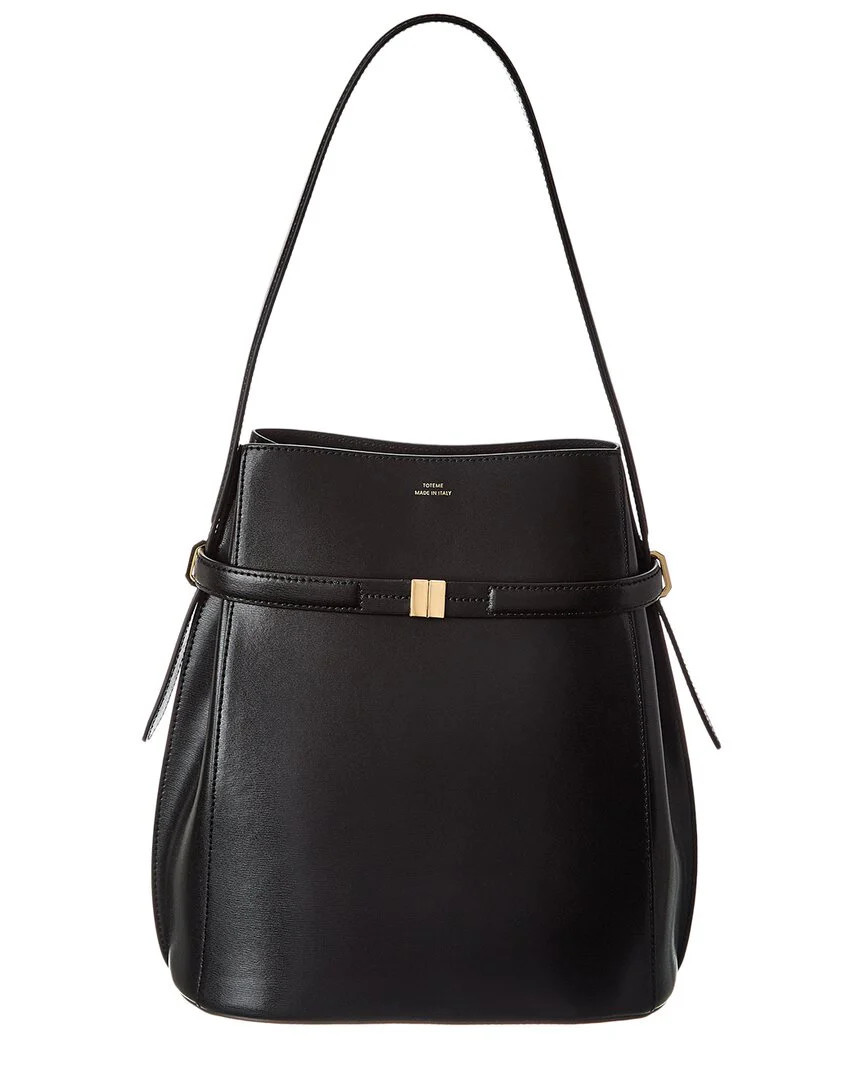 TOTEME Belted Leather Bucket Bag | Shop Simon