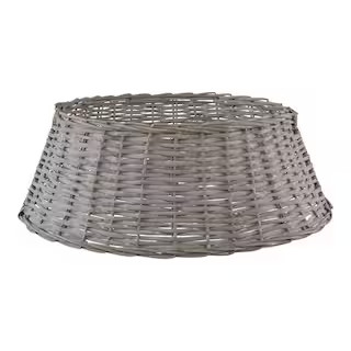 Home Accents Holiday 27 in Rattan Christmas Tree Collar 4040583 - The Home Depot | The Home Depot