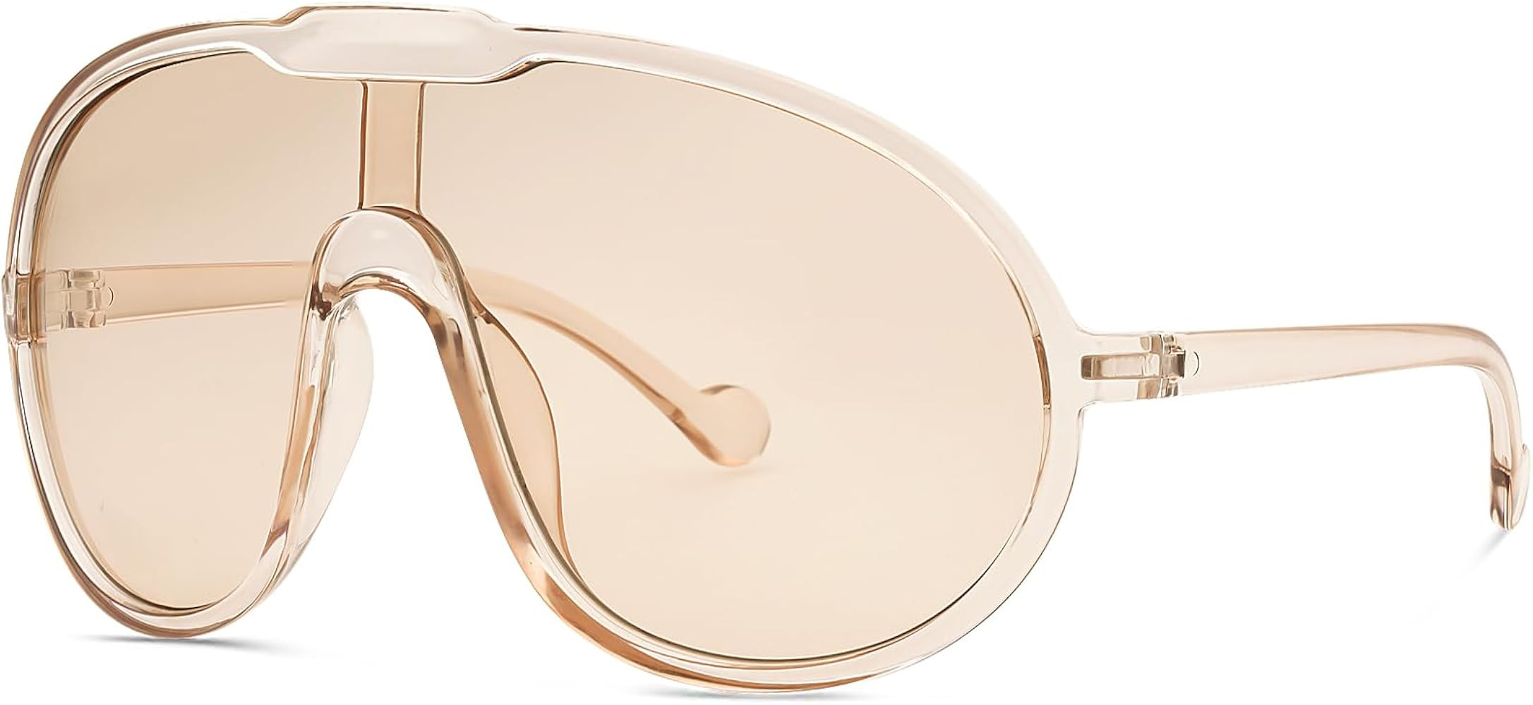 knliwkm Fashion Oversized Shield Aviator Sunglasses for Women Men 2024 Trendy Large Big Frame Sha... | Amazon (US)