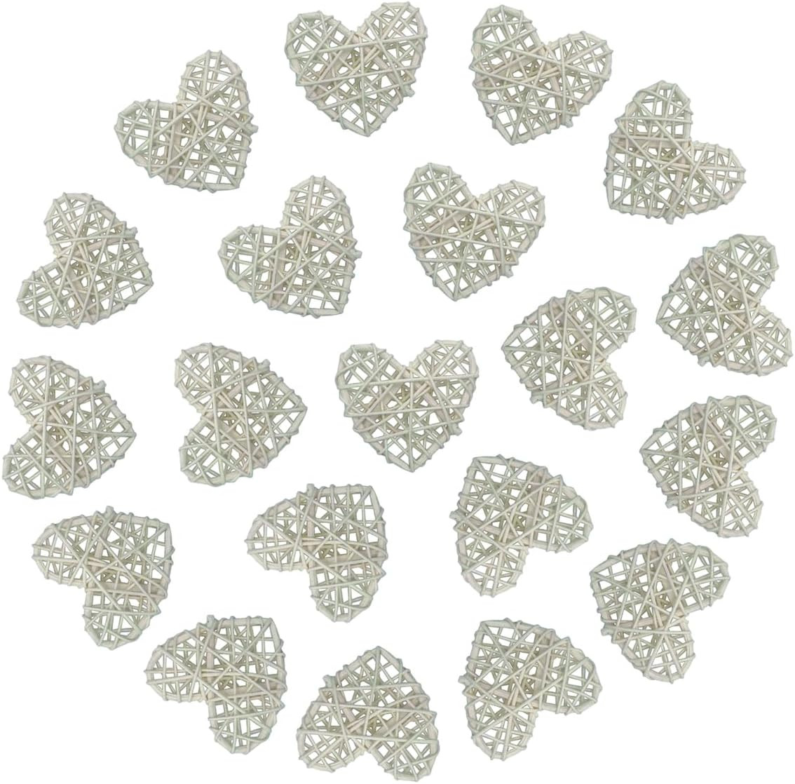 Heart Rattan Ball Sepakraga Vase Filler Ball Craft Photo Shooting Props for Garden Home Decor Chr... | Amazon (US)