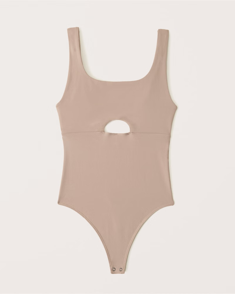 Seamless Fabric Cutout Tank Bodysuit | Abercrombie & Fitch (US)