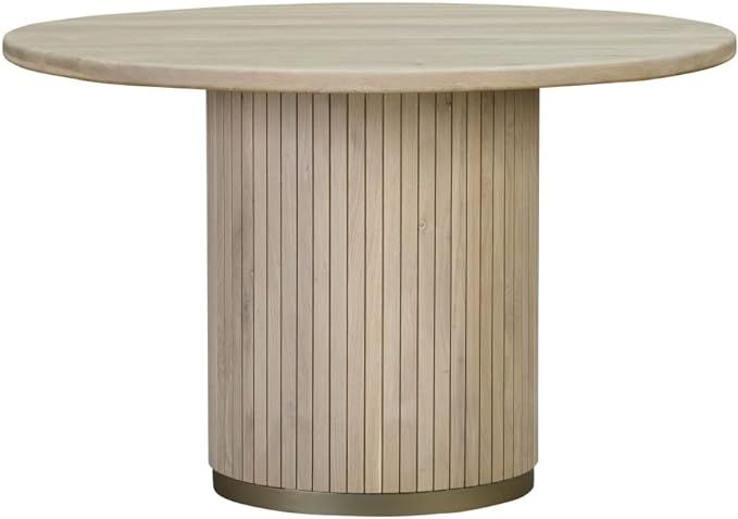 Chelsea Oak Wood Round Dining Table | Amazon (US)