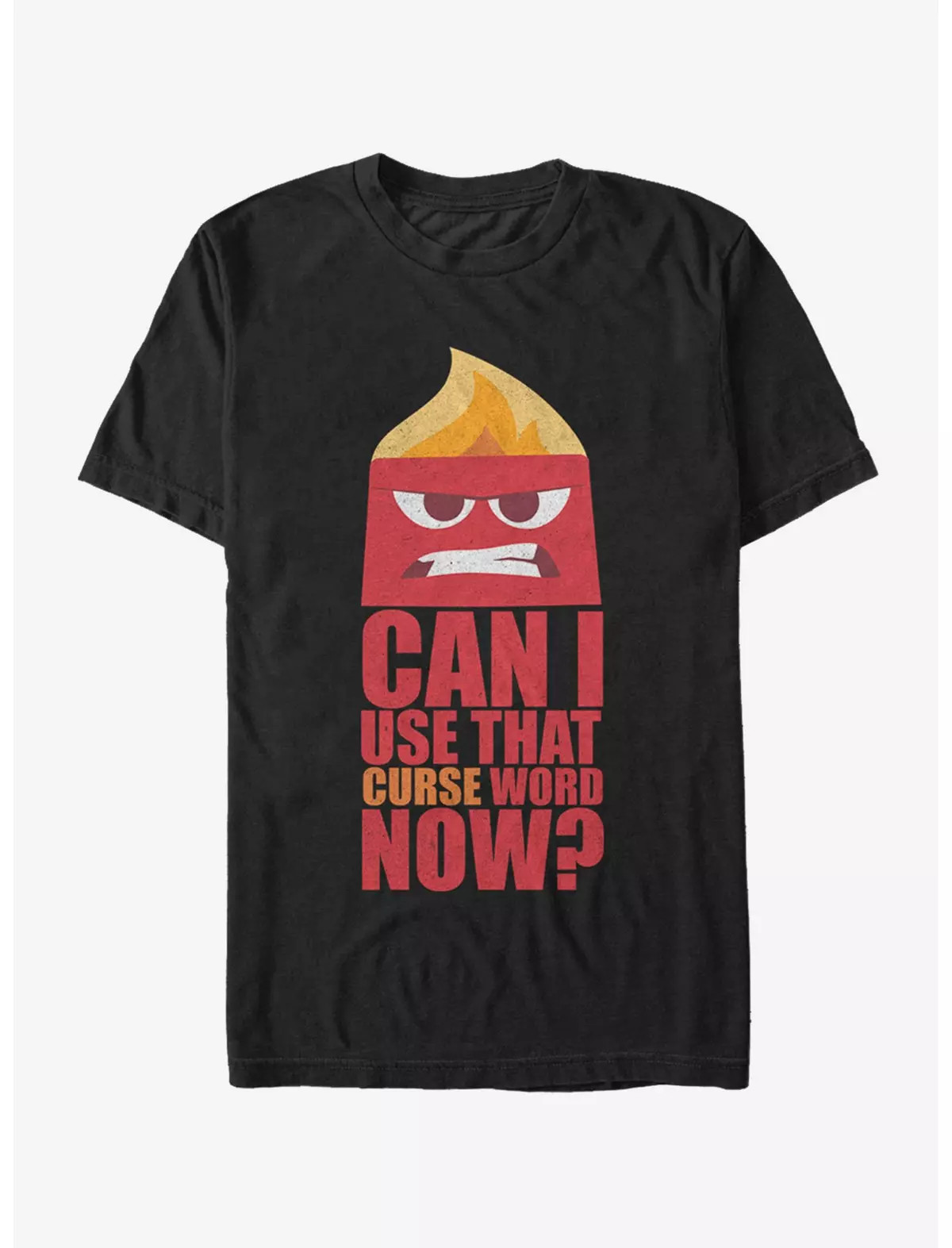 Disney Pixar Inside Out Anger Can I Use That Curse Word Now T-Shirt | BoxLunch