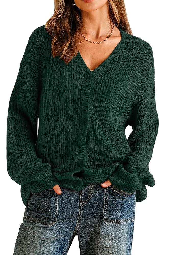 Arach&Cloz Women's Mohair Wool Blend Fall Chunky Business Cardigan Sweaters 2025 | Amazon (US)