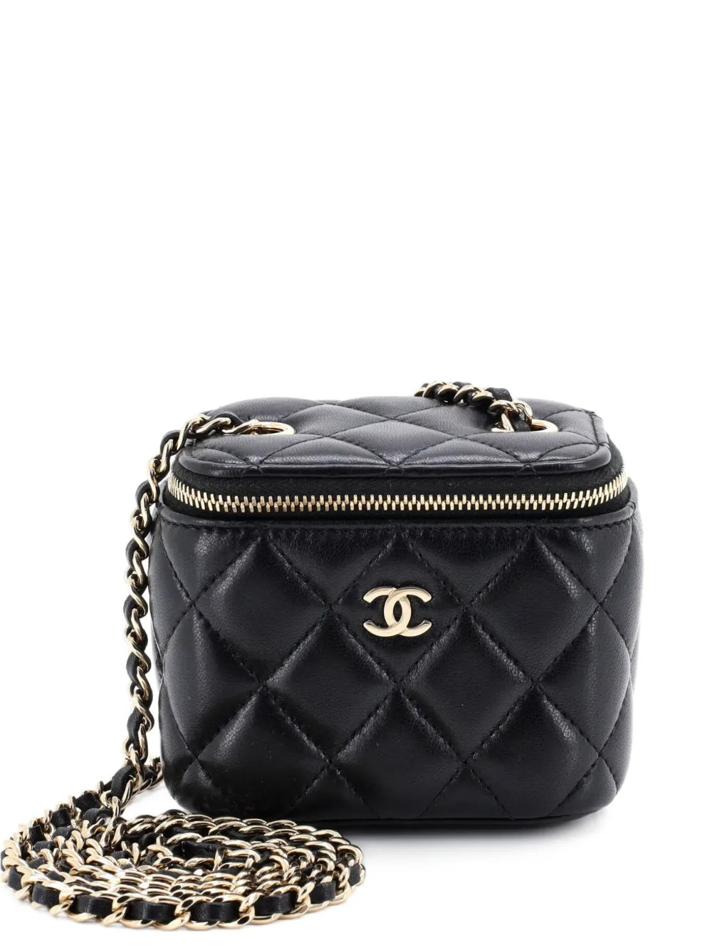 CHANEL Pre-OwnedClassic Vanity Case with Chain Quilted Lambskin Mini crossbody bag | Farfetch Global