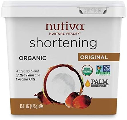 Nutiva Organic Shortening, Original, 15 oz | Amazon (US)