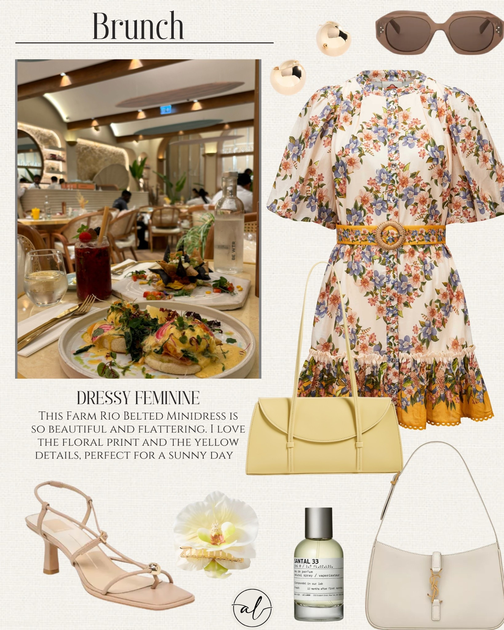 Brunch outfit idea - Dressy and Feminine 
This farm Rio belted minidress is so beautiful and flattering, I love the floral print, and the yellow details, perfect for spring break of a tropical vacation 

#LTKootd #LTKU #LTKSeasonal