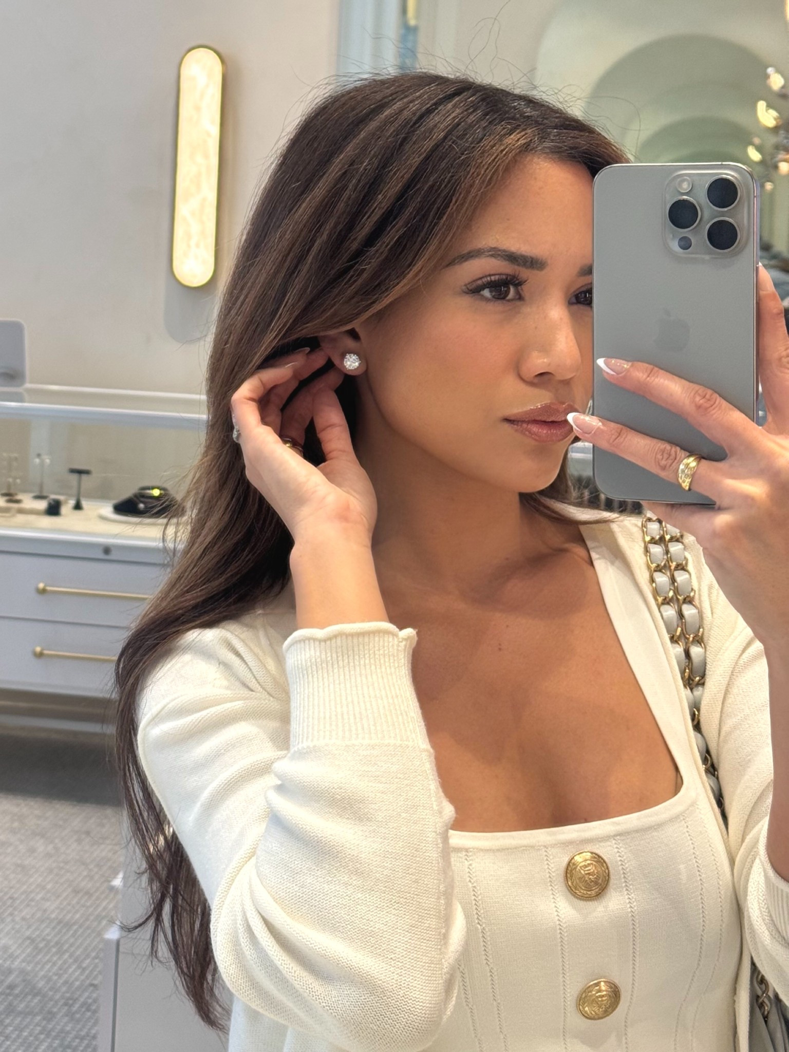 Stunning 5carat diamond studs (2.5 carats each) from Ring Concierge going on sale this week! The 3 prong setting is perfection and they sit perfectly 🤌🏽

#LTKSaleAlert #LTKStyleTip