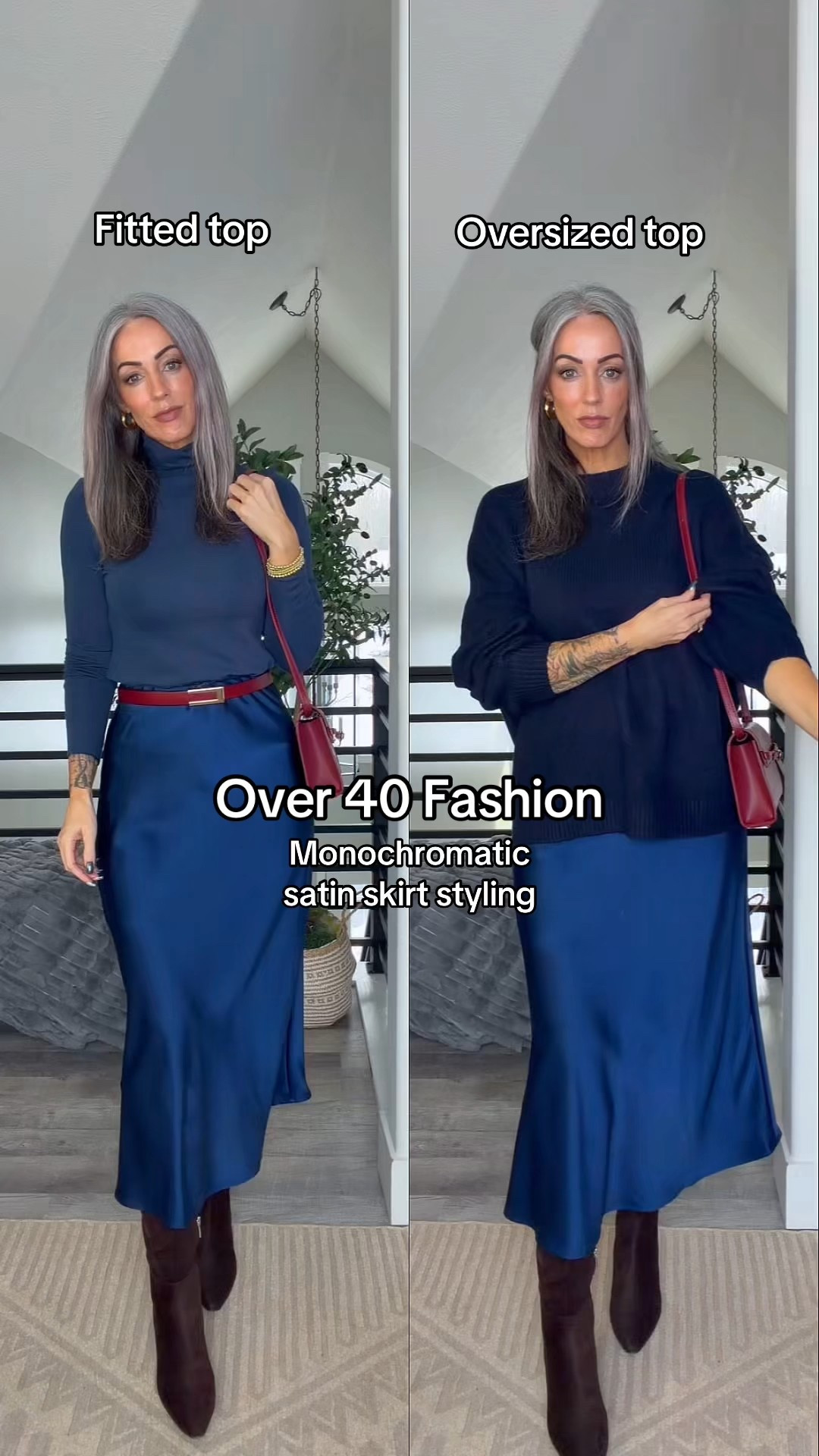 Monochromatic skirt styling!

#LTKOver40