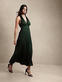 Wrap-Waist Maxi Dress | Banana Republic Factory