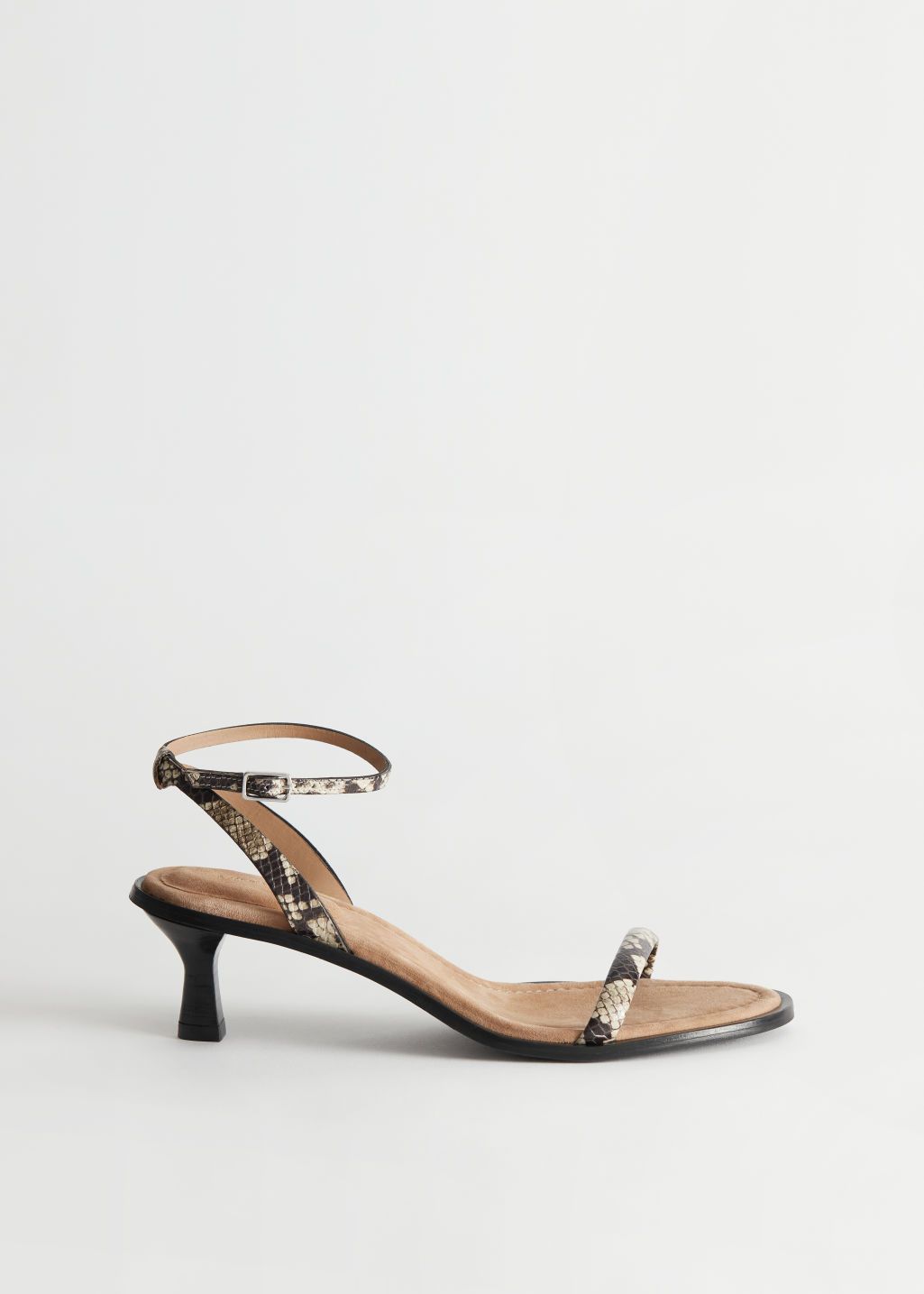 Strappy Kitten Heel Leather Sandals | & Other Stories US