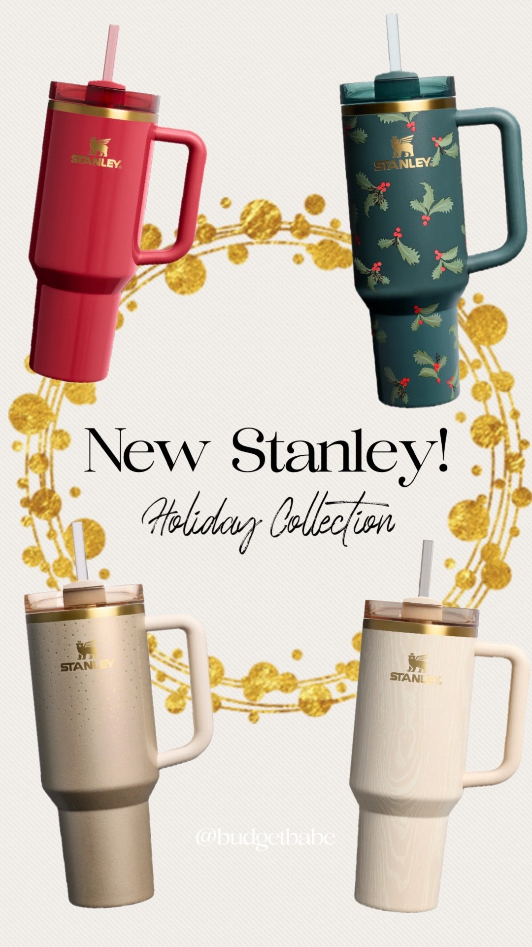 New Stanley holiday 2025 collection, choose from tumblers, cups, mugs and more. I prefer the Flip Straw Tumbler (doesn’t leak!) and I use it every day. #gift guide Christmas her teens 

#LTKFindsUnder50 #LTKFindsUnder100 #LTKGiftGuide