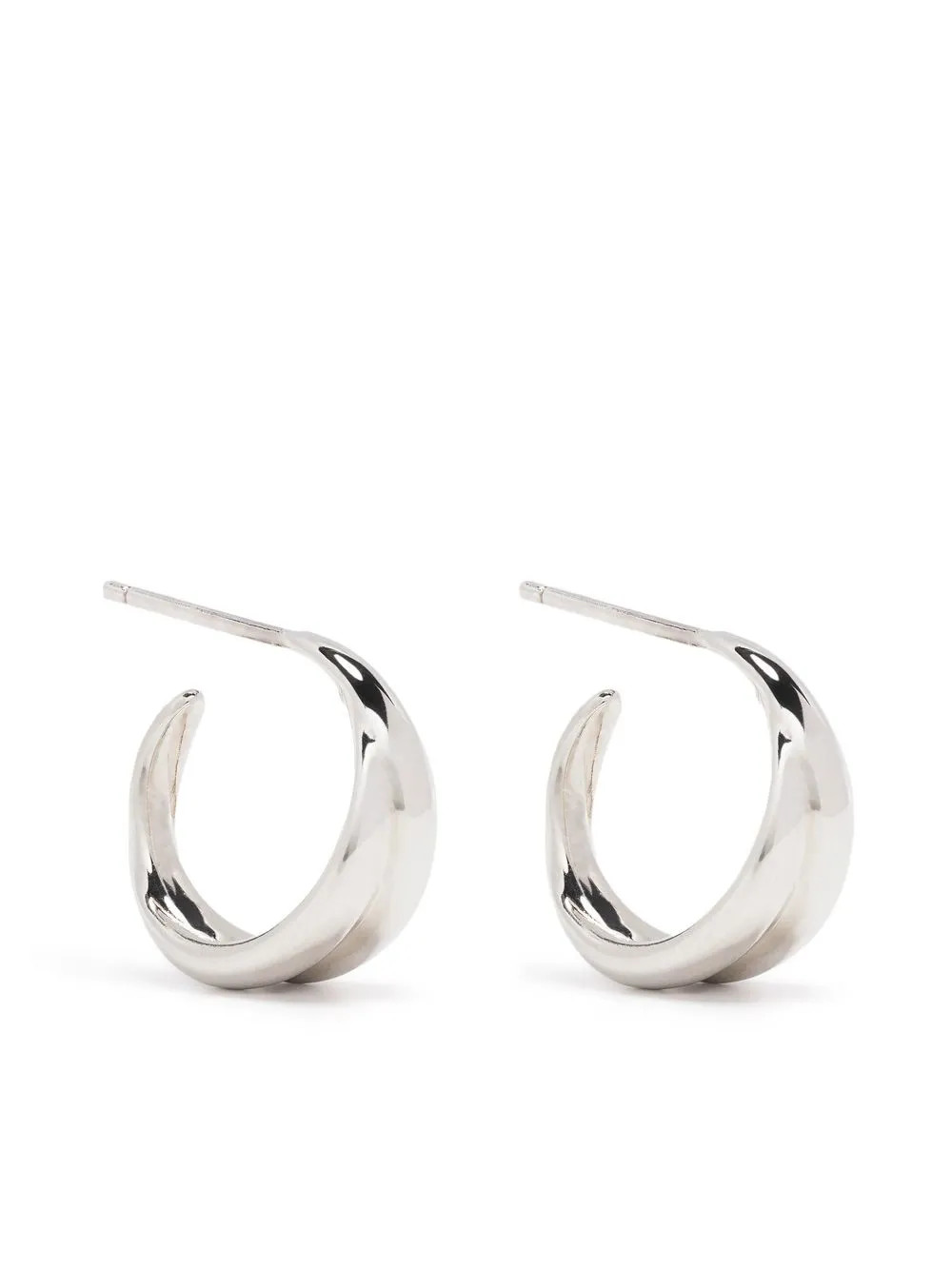 Dinny Hall Small Twist Hoop Earrings - Farfetch | Farfetch Global