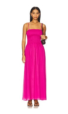 FAITHFULL THE BRAND Phoebe Maxi Dress in Cerise from Revolve.com | Revolve Clothing (Global)