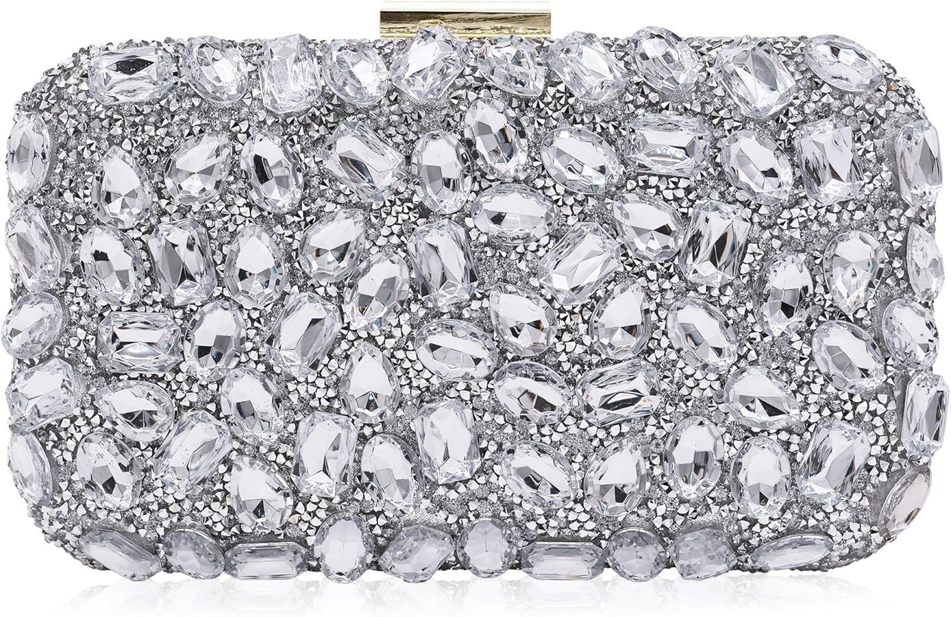 Milisente Clutch Purses For Women Crystal Clutches Evening Bags Gemstone Clutch Purse For Wedding... | Amazon (US)