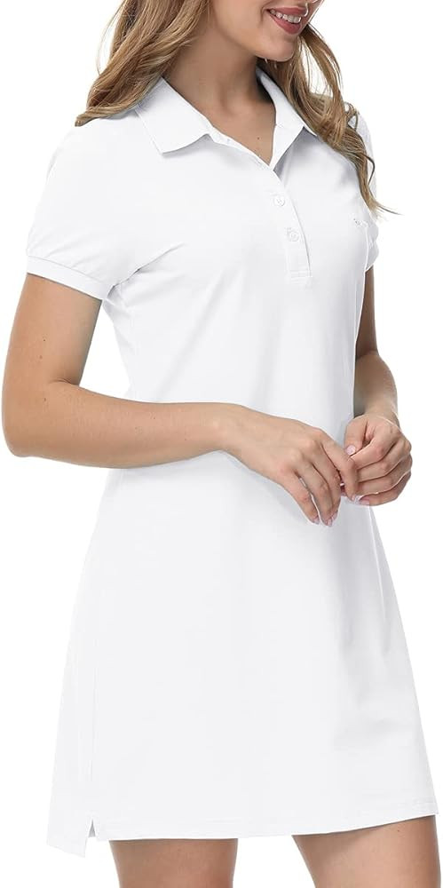 JINSHI Women T Shirt Dress Hiking/Tennis/Golf/Leisure Comfortable and Soft Athletic Dress for Women | Amazon (US)
