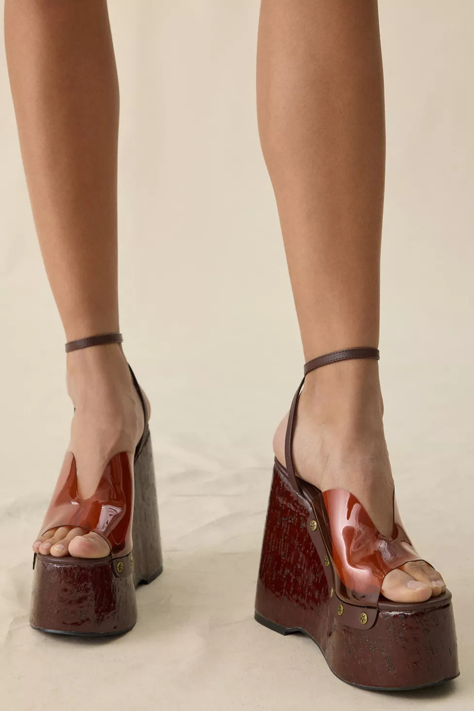 Azalea Wang Jenza Jelly Wedge Sandals | Urban Outfitters (US and RoW)
