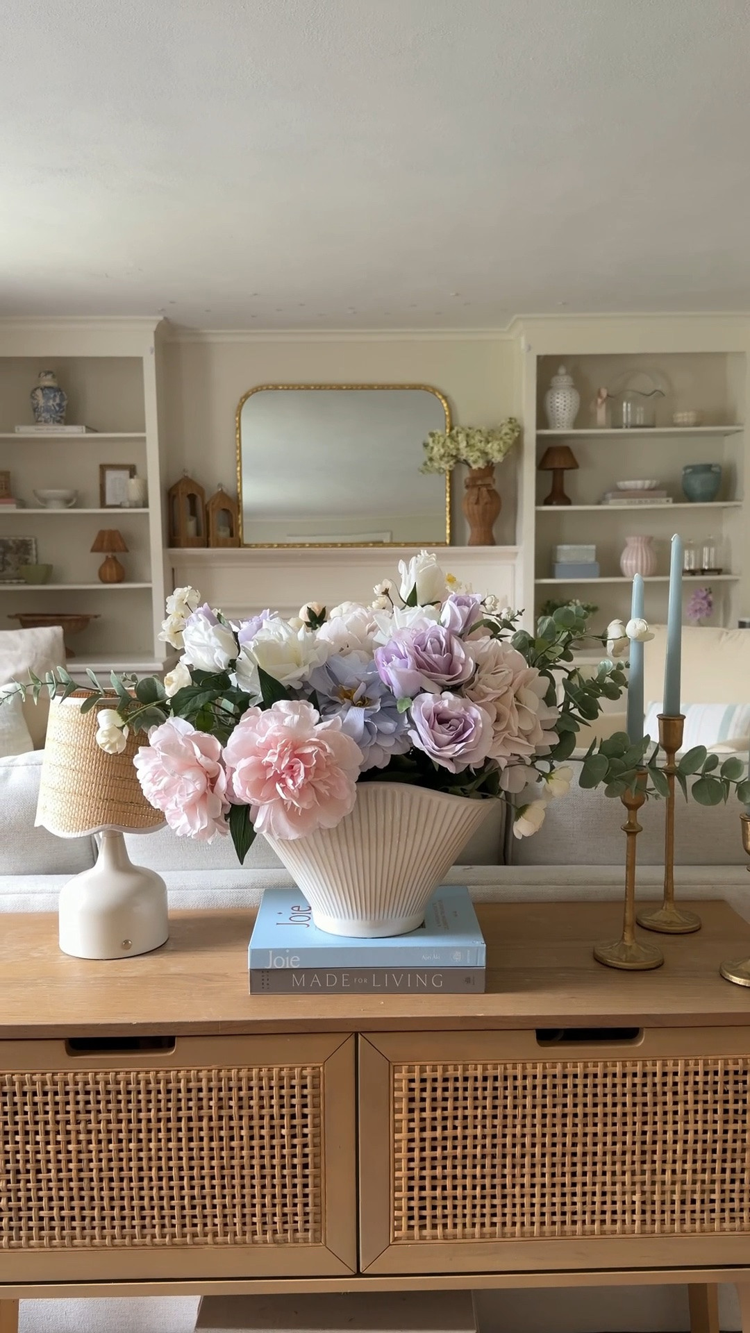 @Michaels  is my one stop shop for everything floral so I was so excited to check out how they’ve totally refreshed their floral shop, including new UV greenery, amazing oversized florals and real touch flowers which seriously look and feel just like the real thing—but you don’t have to throw these out after a few days! I wanted to create a centerpiece using these new beautiful flowers so I grabbed some peonies, roses and hydrangeas from the collection and arranged them in this wavy vase, also new and so chic. I just love how it came out and can’t wait to shop more of their beautiful new selection. #michaelspartner

#LTKSeasonal #LTKHome #LTKstorytime