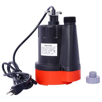 Submersible Water Pump, 1/3HP 2500GPH Thermoplastic Utility Pump Portable Electric Water Pump Sump Pump, With 10 Feet Power Cord | Target