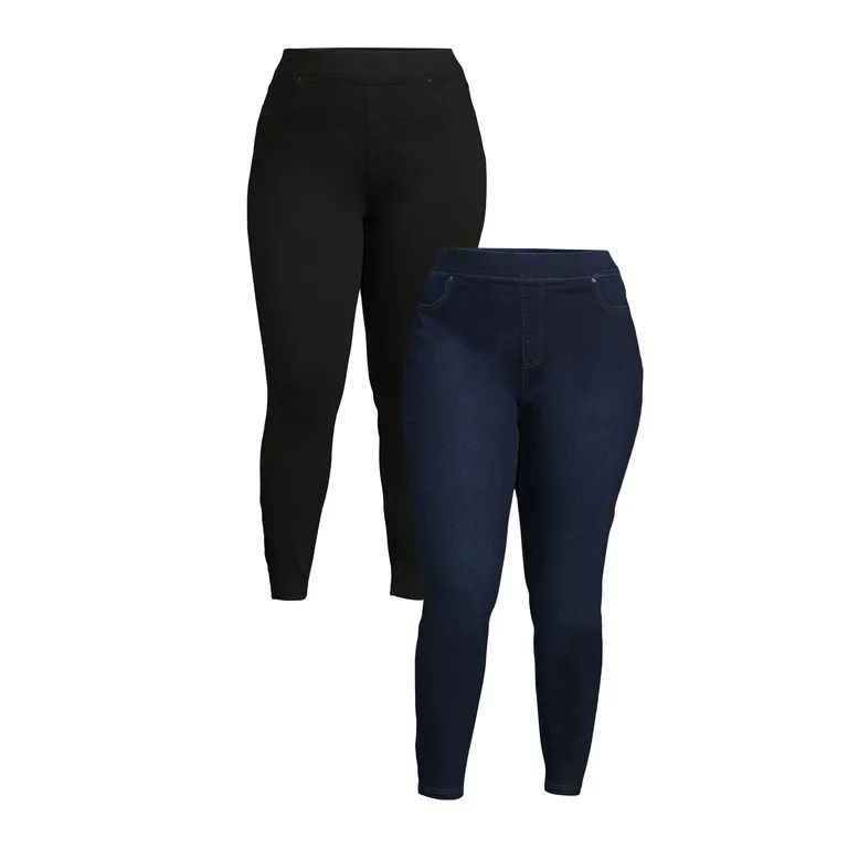 Terra & Sky Women's Plus Size Jegging Jean 2-Pack - Walmart.com | Walmart (US)