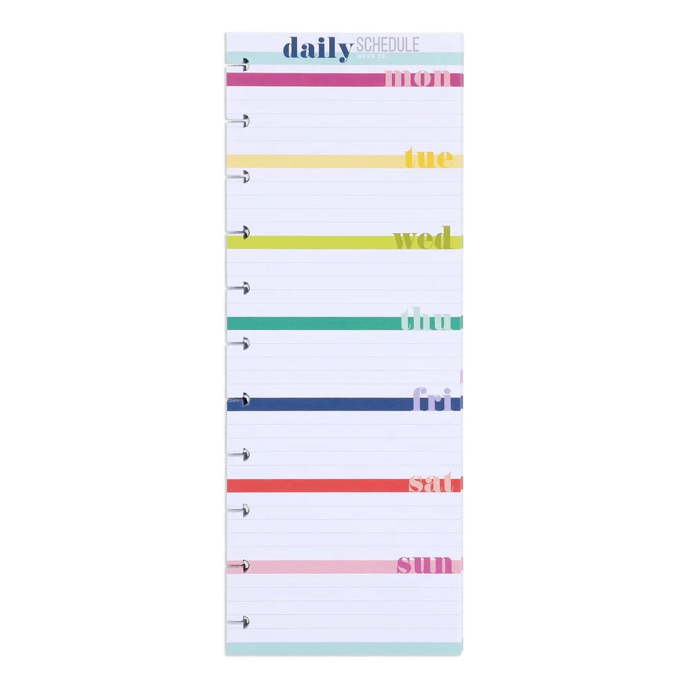 BIG Half Sheet Note Paper - Daily Schedule | The Happy Planner