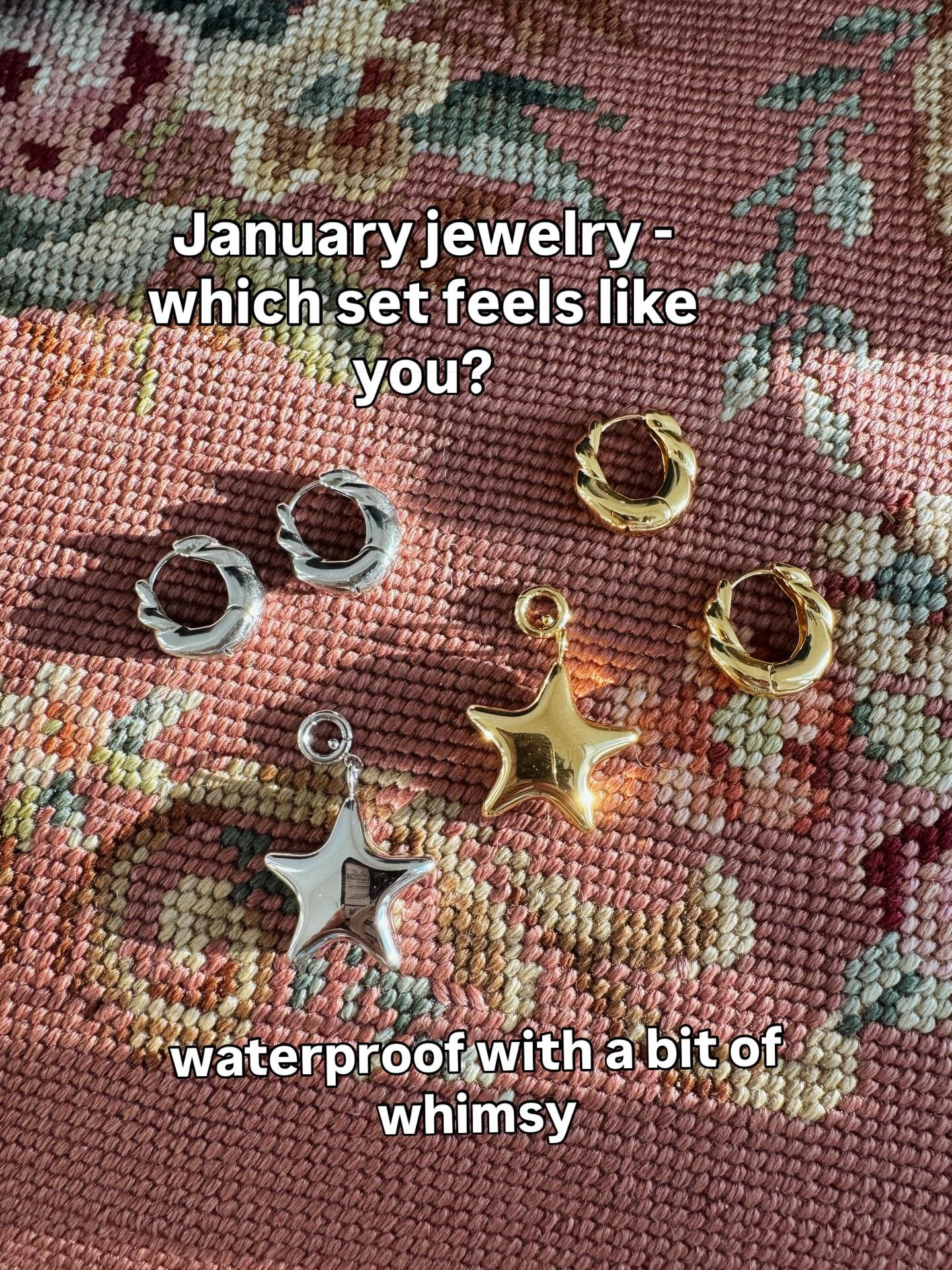 Let me know which vibe you are feeling this month and I’ll pick a comment or two to send some goodies to this week. 

nothing like a closet clean out in Jan- don’t forget accessories too! You don’t need new clothes, updating jewelry can give the same feeling for less. I’ll link these pieces in LTK.
