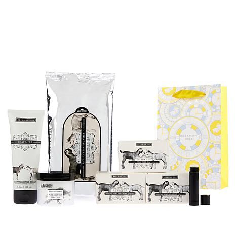 Beekman 1802 Holiday Pure Goat Milk 7-Piece Gift Set with Bag - 20745062 | HSN | HSN