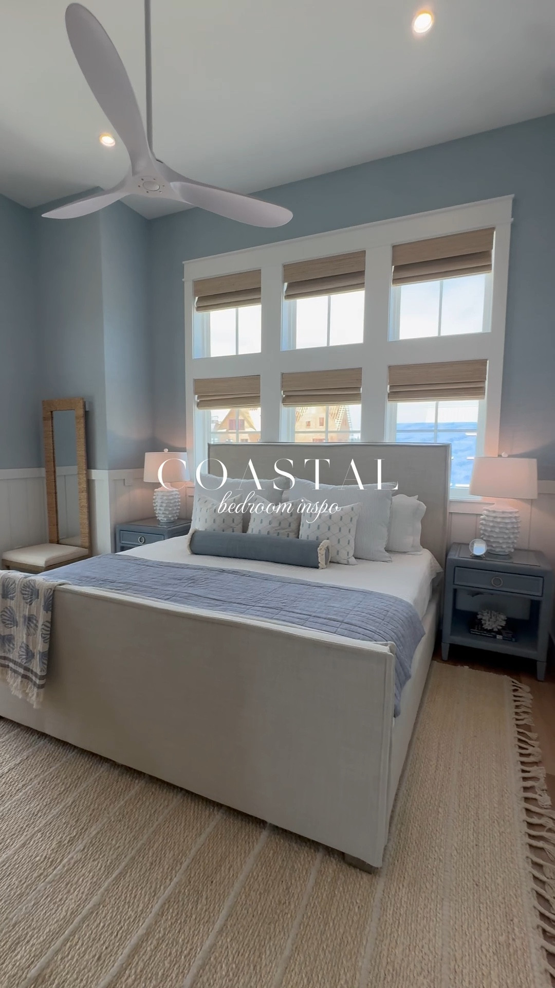 Shell we stay here forever? 🐚 Rattan, salty breezes, and a primary bedroom that feels like a seaside escape. Coastal art, shell accents, and all the ocean views you need. 🌊

#bedroom #bedroomdesign #homeinspo #bedroomdecor #coastal #coastalliving #beachhouse #home #bedroomideas
