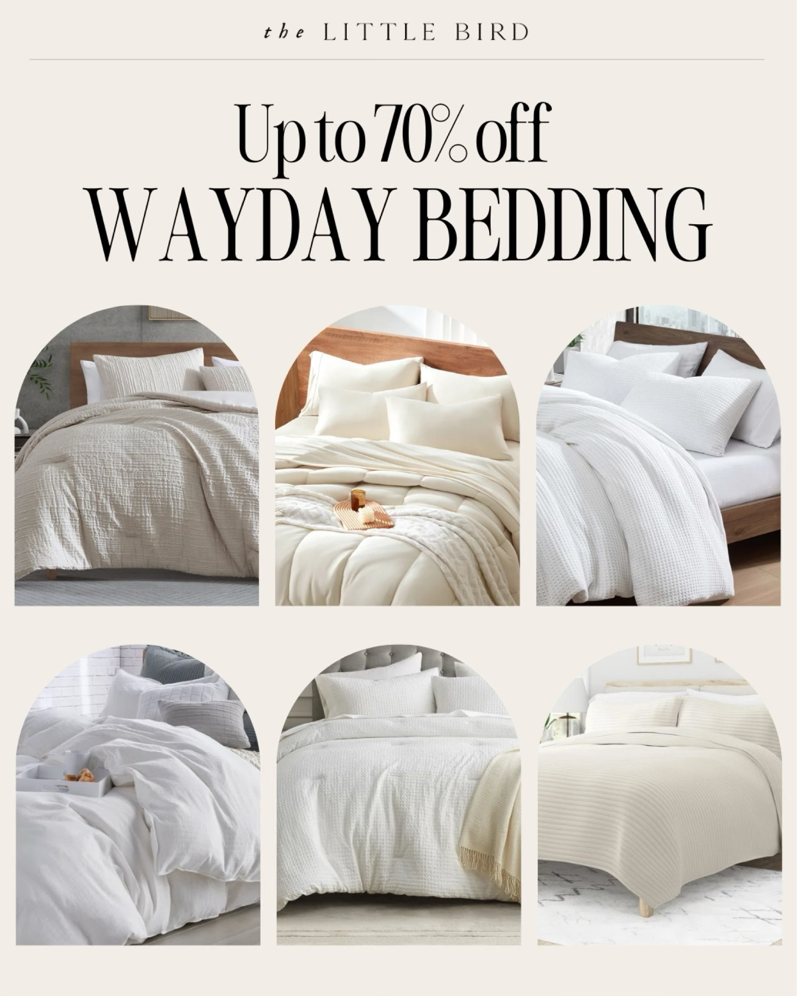 Wayfair's Way Day is here, and you can save up to 70% on bedding! Whether you're looking for cozy comforters, soft sheets, or stylish duvet covers, now is the perfect time to refresh your bedroom. I found some beautiful, high-quality pieces that fit perfectly with modern and farmhouse decor. Don't miss these unbeatable deals on all your bedroom essentials!


#LTKSaleAlert #LTKHome #LTKFindsUnder100