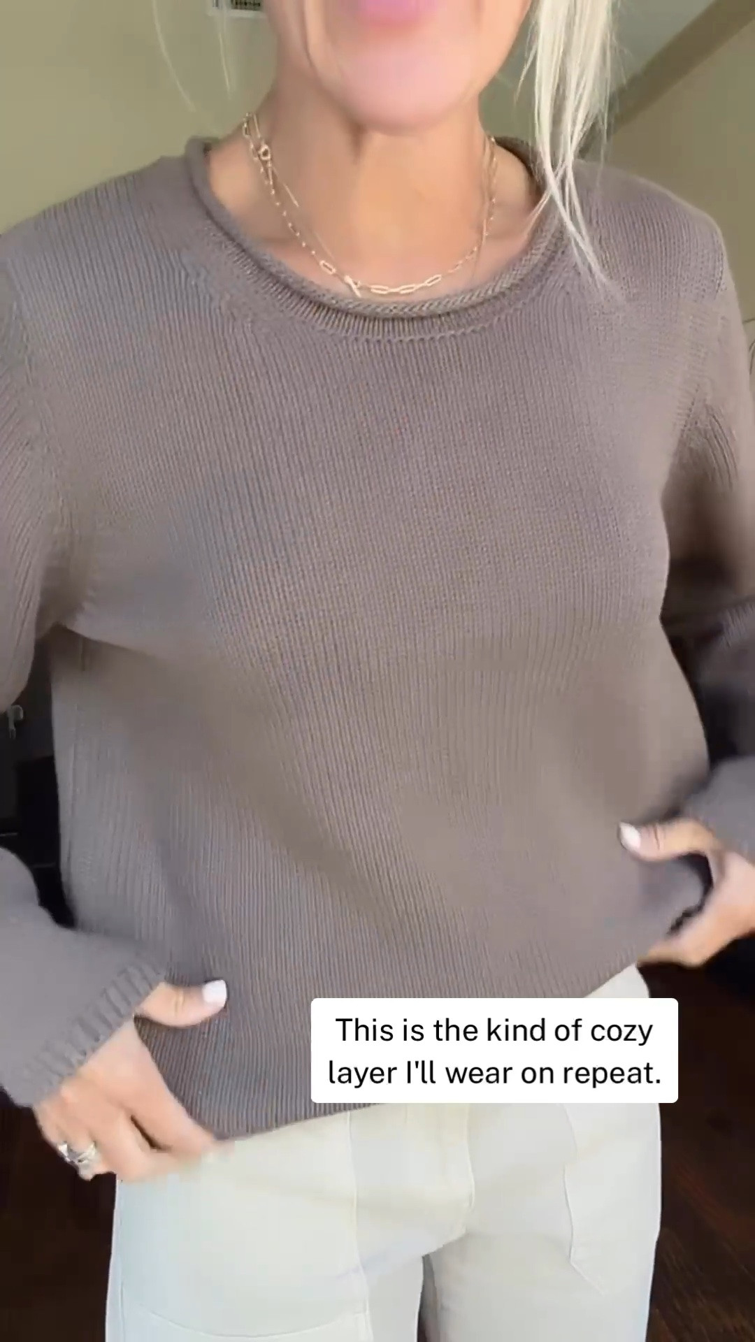 This is the kind of cozy sweater I know I’ll reach for again and again. I love the rollneck and relaxed fit, I sized up two sizes for the oversized look I prefer. And it’s 40% off right now, which makes this one even better.

I’d wear it with denim and sneakers for an easy everyday look, or dress it up with trousers and loafers.

#LTKootd #LTKOver40 #LTKSeasonal