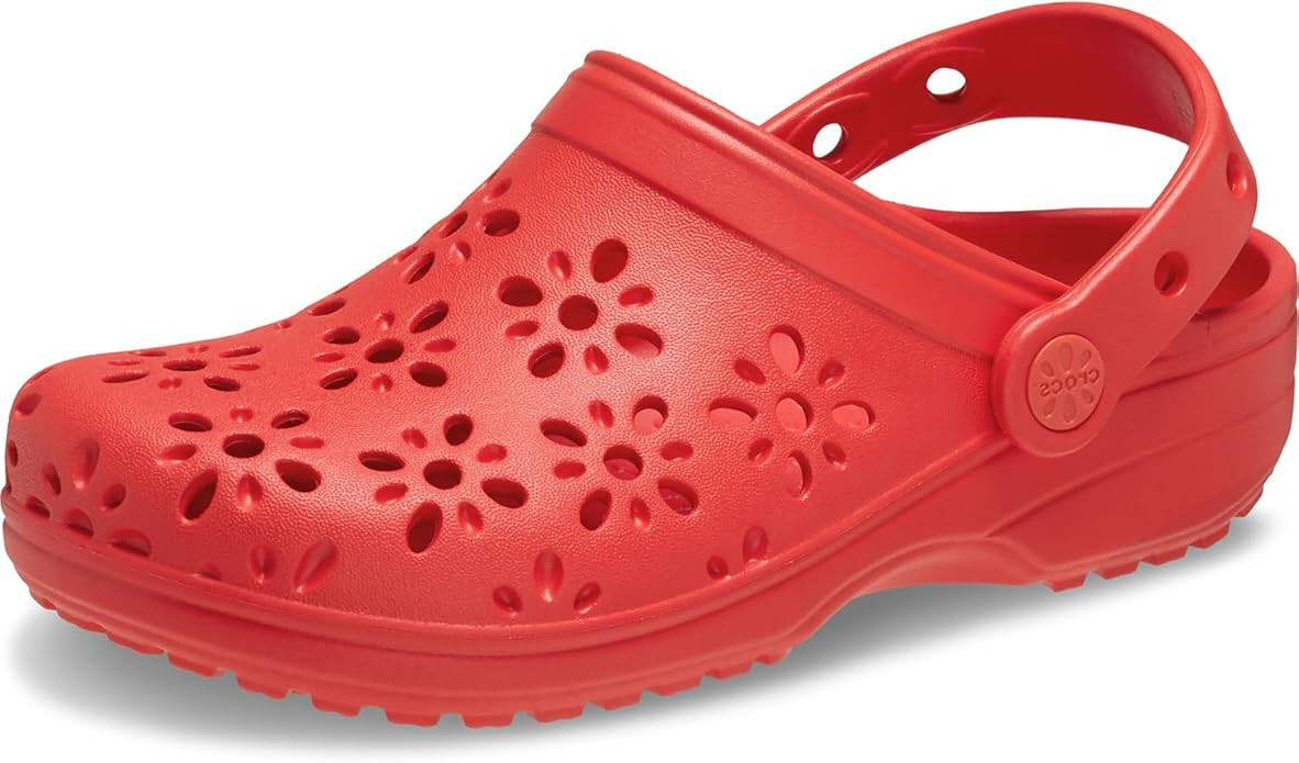 Crocs Kids' Classic Floral Design Clogs | Amazon (US)