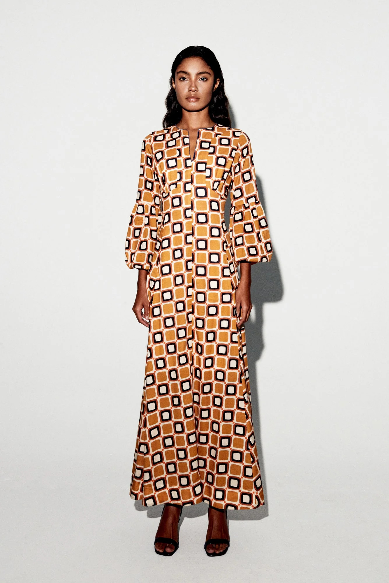 Camila Dress in Loceta Print | TUKE BAZAAR