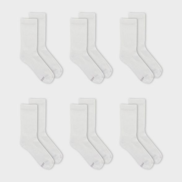 Fruit of the Loom Women's Cushioned 6pk Crew Athletic Socks 4-10 | Target