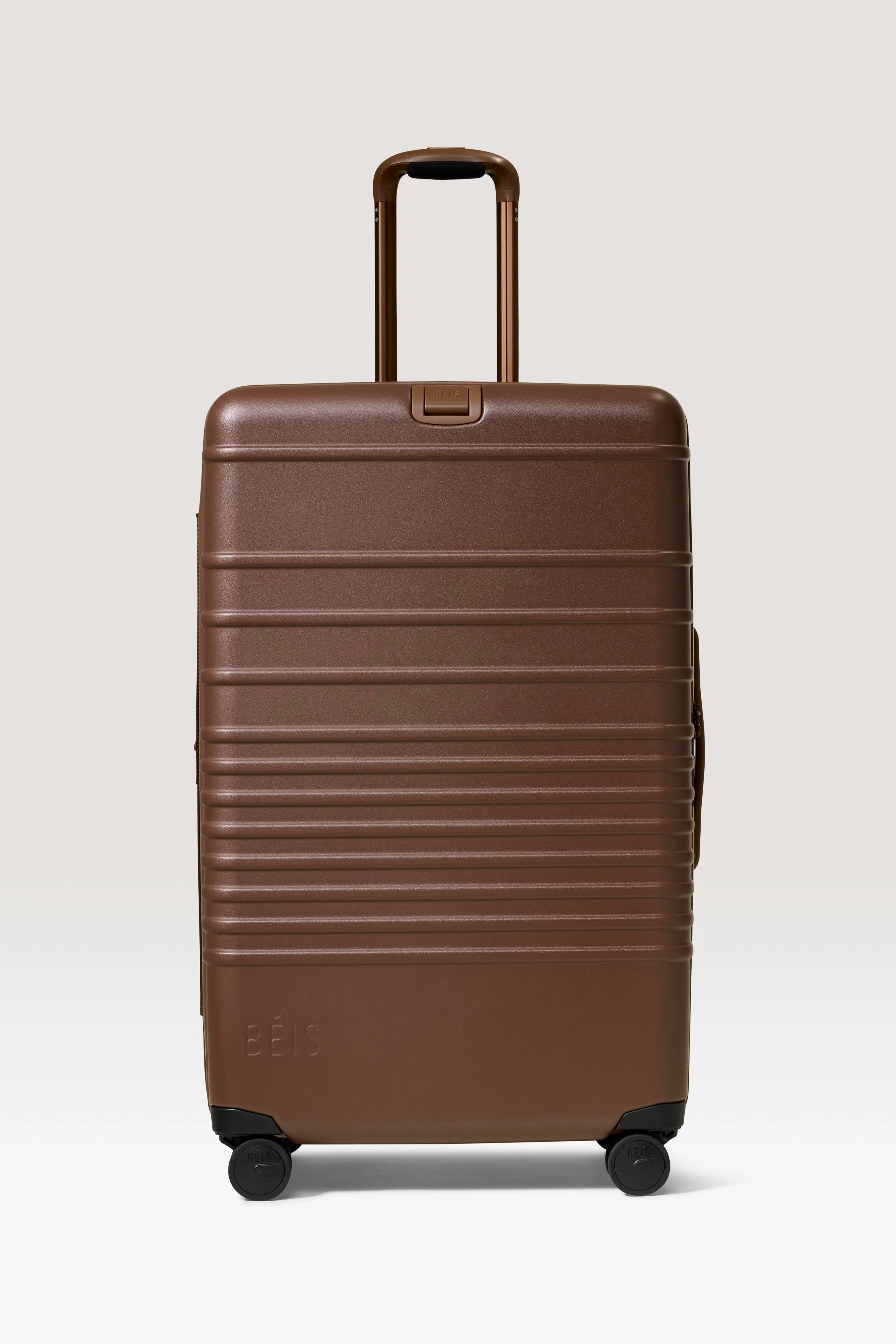 B\u00c9IS 'The Large Check-In Roller' in Maple - Brown 29 inch Checked Suitcase & Check in Luggag... | BEIS