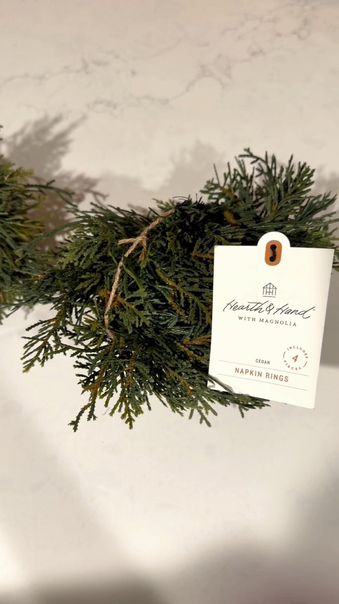 These cute little napkin rings can be used for so many places for styling! Think as a place setting, hanging on a cutting board or on the back of a dining chair! I plan on adding some ribbon to these!