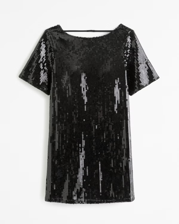 Sequin Tee Mini Dress | Abercrombie & Fitch (US)