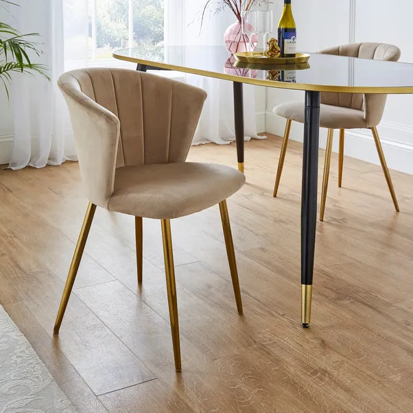 Kendall Dining Chair, Velvet | Dunelm (migrated)