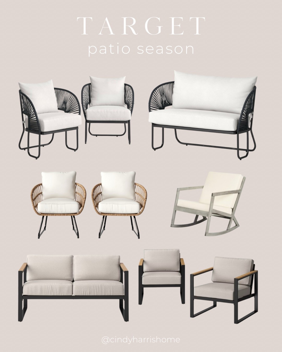 Great prices on patio furniture at Target! Don’t miss out on their current sale prices! 

#LTKHome #LTKSaleAlert #LTKSeasonal