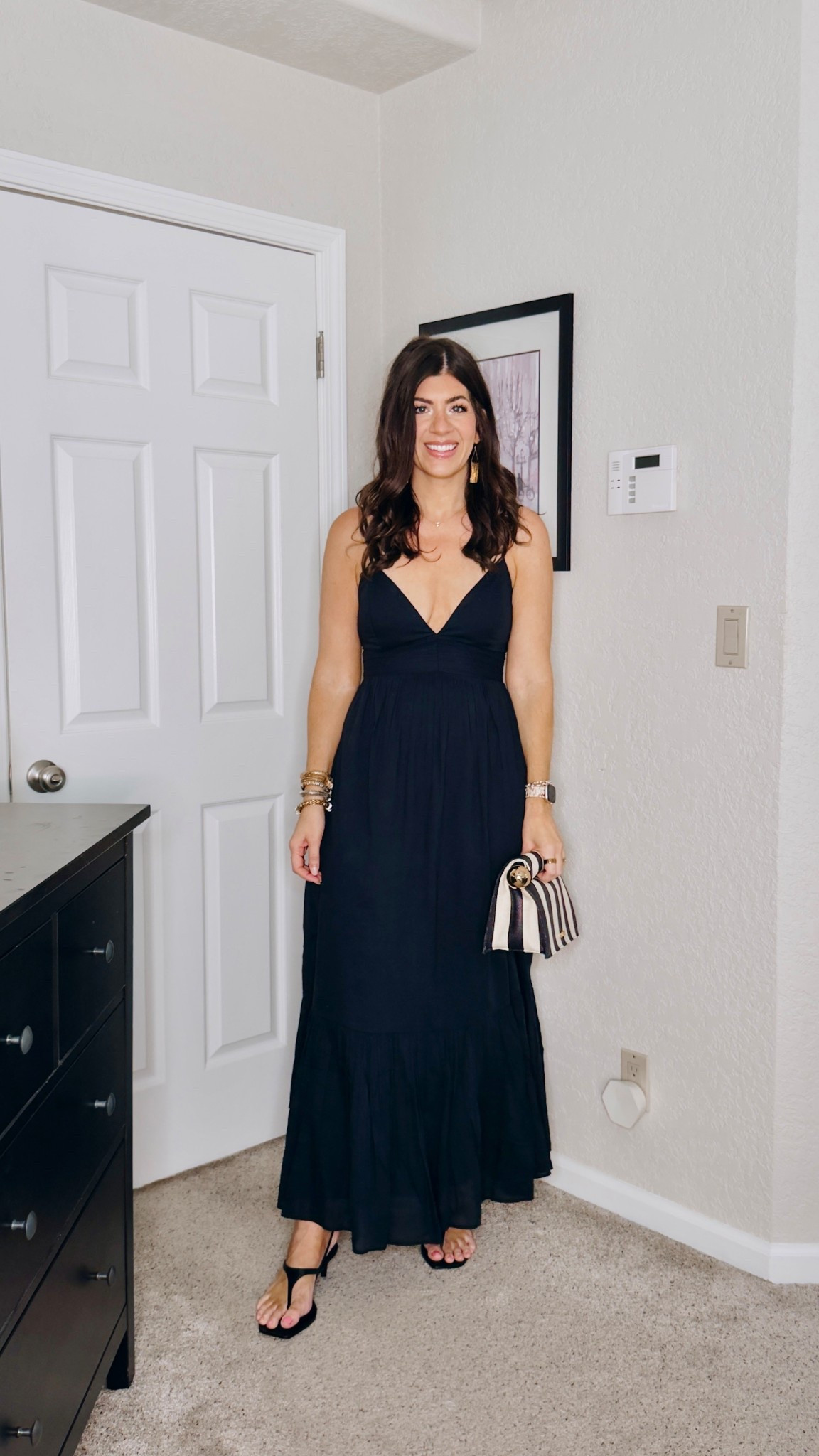 What I’m wearing for drinks on the patio because it’s summer already min a medium tall bra free maxi

#LTKOver40 #LTKMidsize #LTKTall