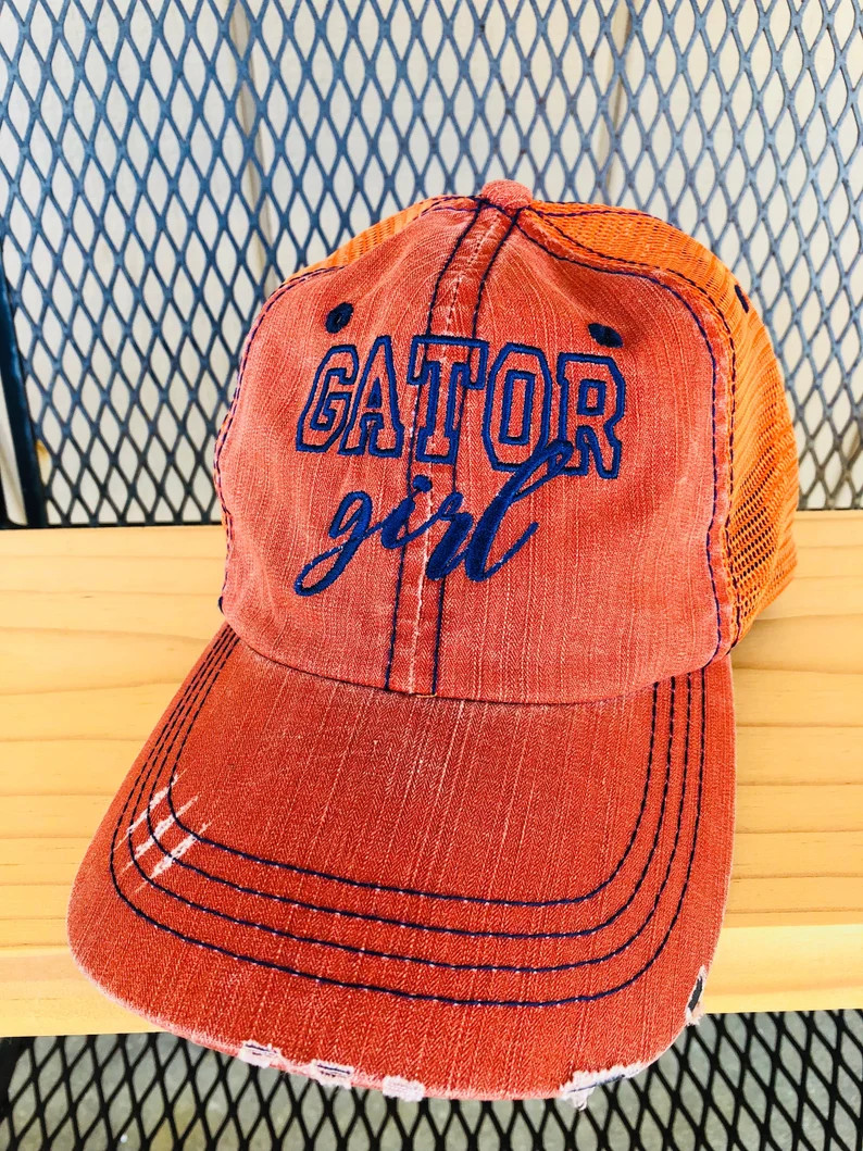 Gator Girl Trucker Hat Gator Colors Florida Pride - Etsy | Etsy (US)