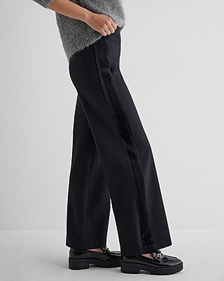 Columnist High Waisted Velvet Seamed Trouser Pant | Express